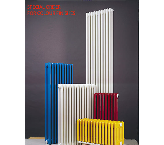 Biasi Tubular 300mm High 4 Column White Radiator TUB403013