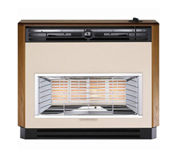 Valor Brava Radiant Oxysafe Outset Top Control Gas Fire Teak 0534701