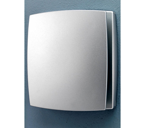 HIB Breeze Wall Matt Silver Fan With Timer And Humidity Sensor 31400
