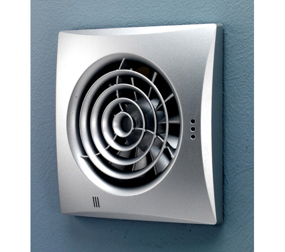 HIB Hush Wall Mounted Extractor Fan With Timer And Humidity Sensor