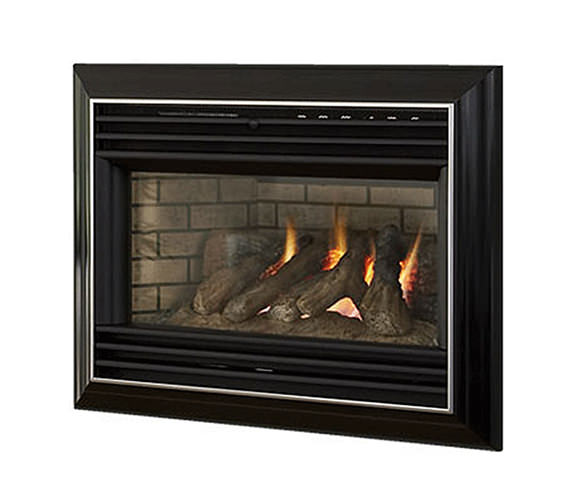 Valor Homeflame Eminence Hole In The Wall Gas Fire Black-0576211