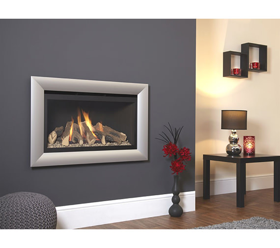 Flavel Rocco Hole In The Wall Gas Fire Black-Silver - FCFL01RN3