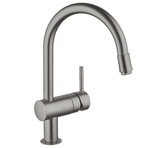 Grohe Minta Kitchen Sink Mixer Tap With Mousseur Spout - 32918000