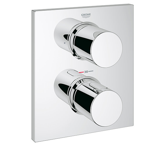 Grohe Grohtherm F Trim Chrome Thermostatic Valve With Integrated 2 Way Diverter