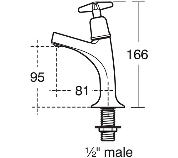 Armitage Shanks Sandringham 21 Elegant Sink Pillar Taps With Crosshead ...