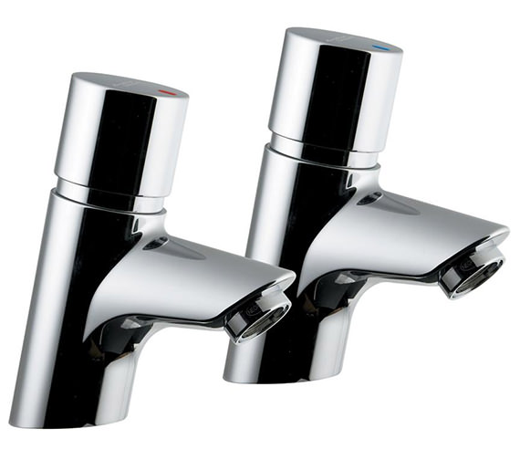 Armitage Shanks Contour 21 Self Closing Pillar Taps With Push Button