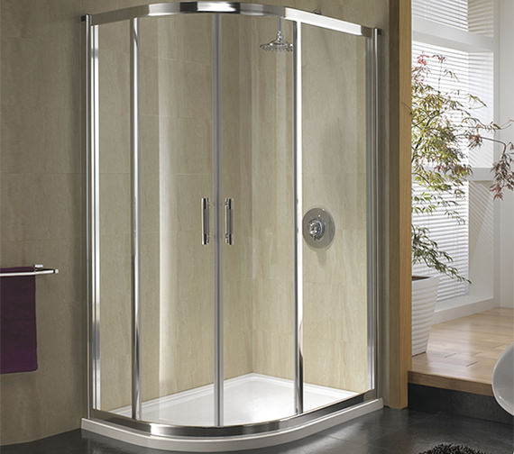Twyford Geo 6 Offset Quadrant Shower Enclosure 1200 x 900mm G68004CP