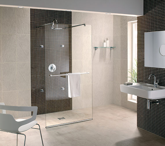 Twyford Hydr8 Walk Through Shower Panel 1200mm H88910CP