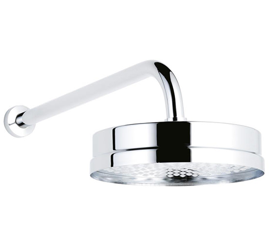 Ultra Watering Can 8 Inch Fixed Shower Head And Arm HEAD01 ARM01