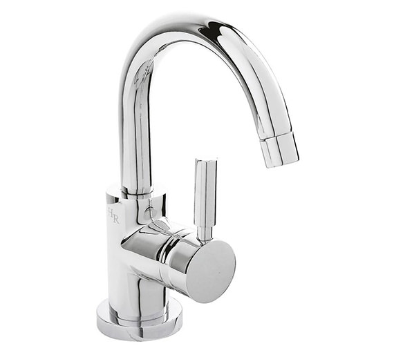 Hudson Reed Tec Single Lever Side Action Mini Basin Mixer Tap Chrome With Waste