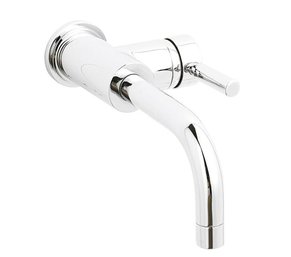 Hudson Reed Tec Wall Mounted Single Lever Side Action Basin Mixer Tap Chrome