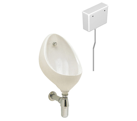 Twyford Clifton 1 Urinal Set With Concealed Flush Pipe And Cistern