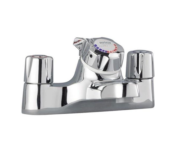Mira Extra EV Exposed Valve Bath Shower Mixer White And Chrome