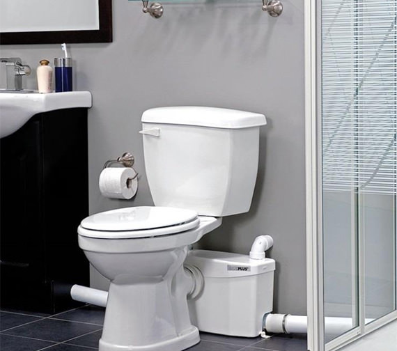 toilet with ejector pump