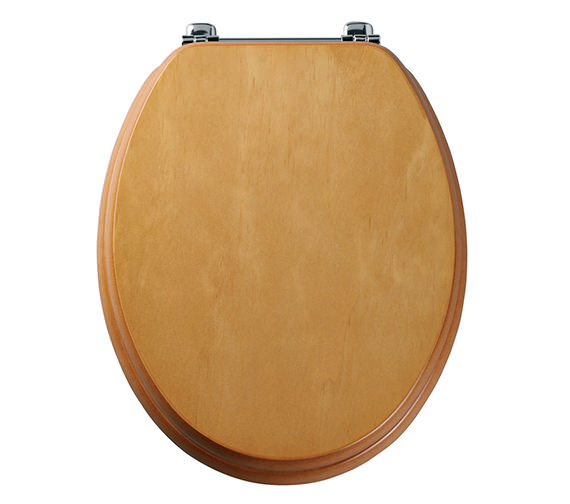 Tavistock Premier Toilet Seat With Gold Hinges Antique Pine O203