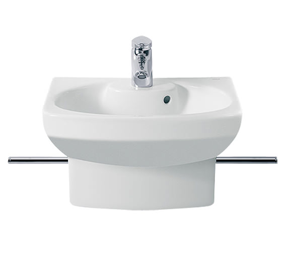 Roca Senso Compact Cloakroom Basin With SemiPedestal