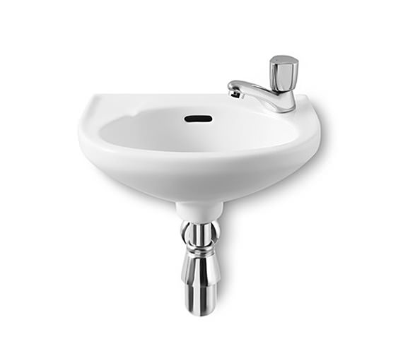 Roca Laura White Cloakroom Basin With 1 Tap Hole 350mm Wide 325316005