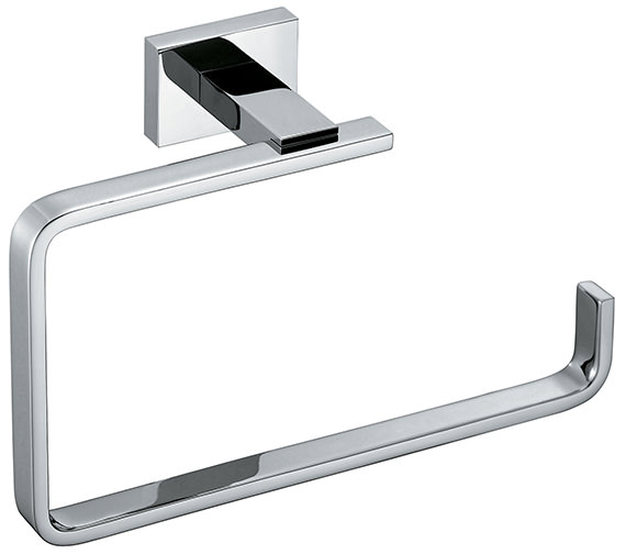 Vado Level Wall Mounted Chrome Towel Ring