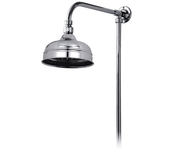Vado Traditional Rigid Riser With 200mm Fixed Shower Head WG16202C/P