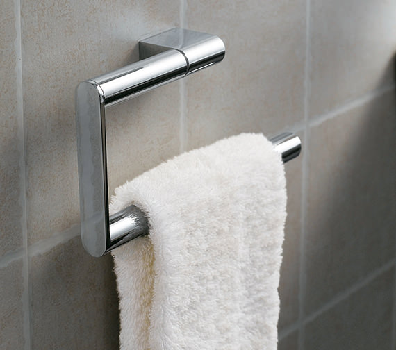 Essential Minimalist Design Urban Chrome Towel Ring
