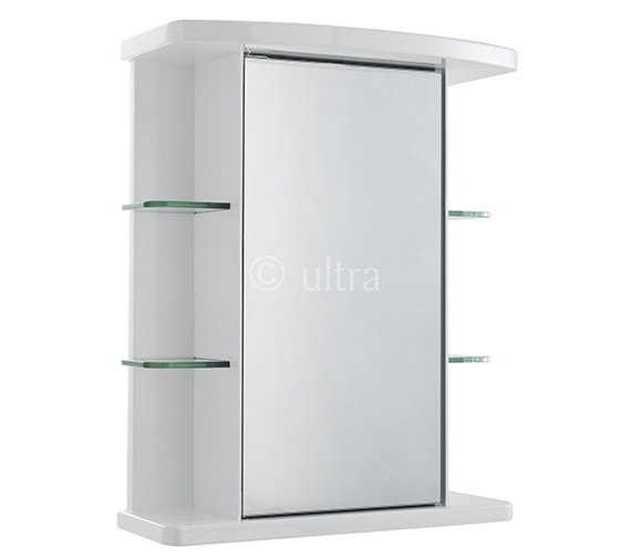 ... mirrored cabinets ultra virtue white single door mirrored cabinet 530