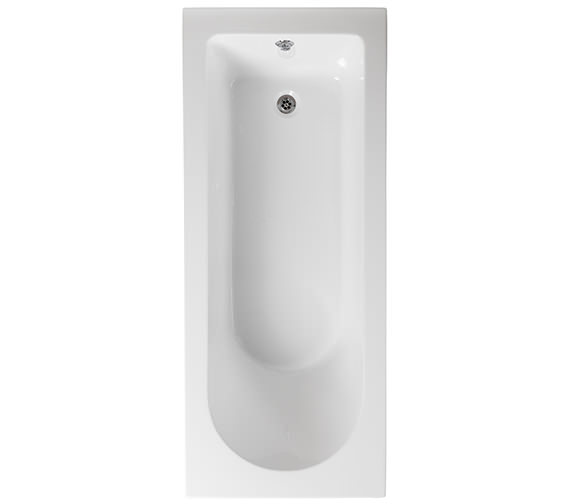 Pura Wave Eco 1700 x 700mm White Single Ended Bath With Un Drilled Overflow