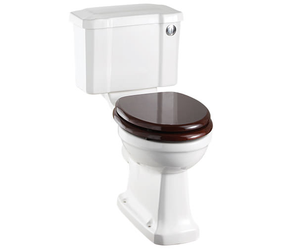 Burlington Regal White Slimline Close Coupled WC With Front Button Cistern