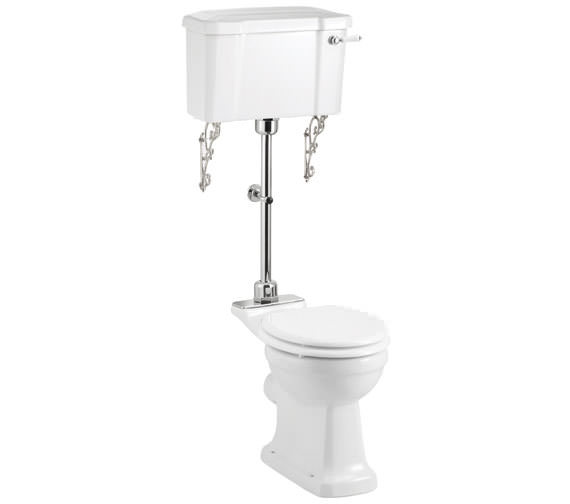 Burlington Regal Medium Level WC With White Ceramic Lever - P12 - C1