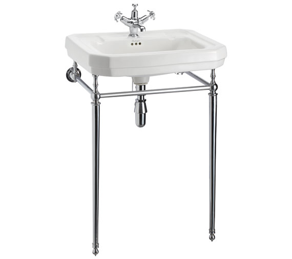 Burlington Victorian 610mm White Large Basin And Wash Stand - B3 1TH - T23A