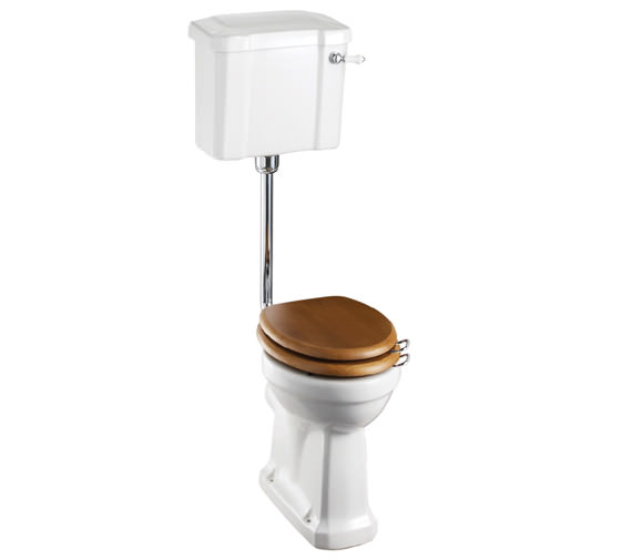Burlington White Slimline Low Level WC With Ceramic Cistern Lever - P2 - C3
