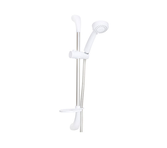 Triton Conor Riser Rail Kit With Lara Shower Head WhiteChrome