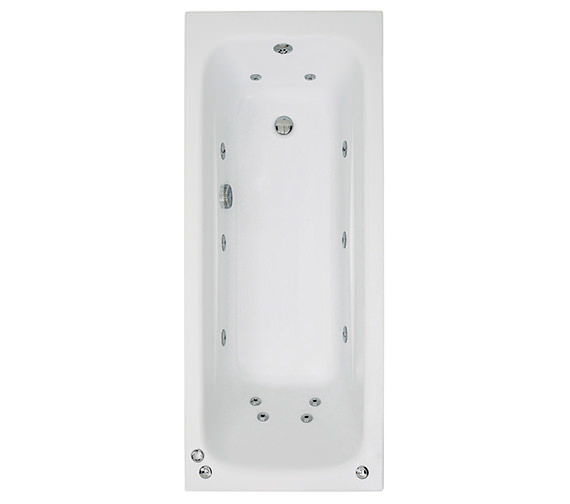 Phoenix Crystal Single Ended Whirlpool Bath 1500 x 700mm System 1 BH062S1