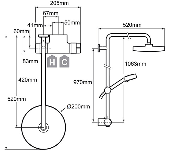 Mira Agile ERD Thermostatic Mixer Shower Chrome